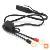 12V Charger Adapter Cable for Motorcycle - Connector Harness