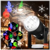 LED Garden Stage Light with 6 Patterns for Holiday Decor