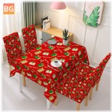 Tablecloth Chair Cover - 3D Print Gift Box - Tablecloth Seat Protector Slipcover