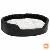 Dog Bed - 90x79x20 cm - Plush and Artificial Leather