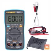 ZT102 Ture Multimeter - AC/DC Voltage, Current, Temperature, Ohm, Frequency, Resistance, Capacitance Tester