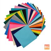 40Pcs Adhesive Vinyl Sheets for Crafts and Decals