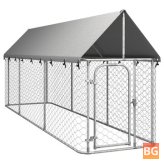 Dog Kennel with Roof - 400x100x150 cm
