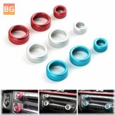 Car Alu Decorative Covers - Stereo A/C Knob Circles Knob Ring for BMW 5 6 7 series 5series GT