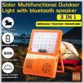 Outdoor Solar Light with Bluetooth Speaker Lamp