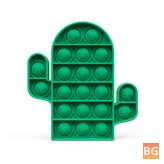 1pc Push Bubble Sensory Toy Cactus Shaped Fidget Toy for Adults Kids
