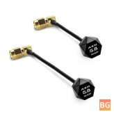 Micro AXII 2 Antenna for 5.8GHz 90-degree SMA RHCP 75mm/120mm