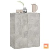 Sideboard in Gray with Woodgrain Pattern