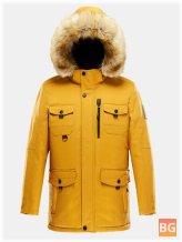 Windproof Warm Hooded Coat for Men