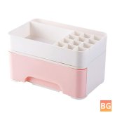 Cosmetic Storage Box with Drawer - Multi-Functional