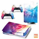 Skin Sticker Decal Cover for PlayStation 5 Game Console and 2 Controllers