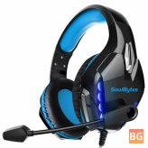 Gaming Headset with Mic and RGB Light - Soulbytes