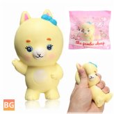 Slow Rising Soft Toy For Children - Yellow Goat