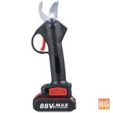 88-VF Cordless Electric Pruning Shears - Secateur Branch Cutter Scissor - W/ 2 Battery & Plastic Tool Box
