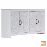 Wooden Sideboard with Doors and Drawers - 140x30x70 cm