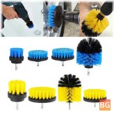 2/3.5 Inch Electric Drill Brush and Cleaning Brush - Yellow/Blue