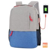 25L Waterproof Laptop Backpack with USB Charging Port
