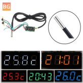 3 in 1 Watch Clock with Time, Temperature, and Voltage Display