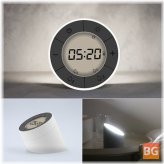 10 Lever Digital Alarm Clock Night Light - Brightness Setting