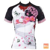 Women Cycling Jersey - Ladies Shirts Sleeve Cycling Bike Motorcycle Shirt