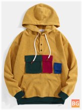 Casual Hoodies With Patch Pocket