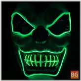 Clown El Cold Light Halloween Mask - Glowing LED Fluorescent