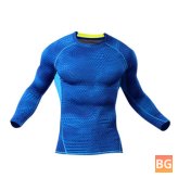 Sports Shirt - Compression Body Shaper - Tight Sports Stretch - Long Sleeve O-Neck