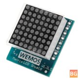 Matrix LED Shield V1.0.0 for D1 Mini Development Board