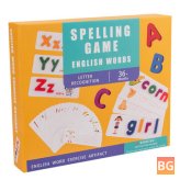 Word recognition game set for children aged 3-8 years old