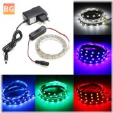 Flexible LED Strip Light Set with Switch and DC12V Power Adapter