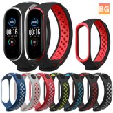Xiaomi Mi Band 5 Watch Strap with Blue and Black Silicone