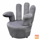 Fun Living Room Chair with Hand-Shaped Design - Easy Assembly and Easy to Clean