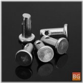 10PCS GB882 M3x10/M4x10 Locating Pin 304 Stainless Steel Cylindrical Pin Flat Head without Hole