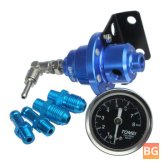 Fuel Pressure Regulator with Oil Gauge