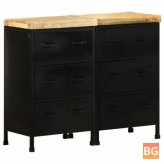 Wooden Sideboard with 6 Drawers