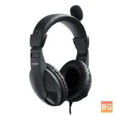 Wired Headset with Noise Cancelling Mic for Speech Online Teaching Call