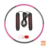Hoop for Home - 8 Knots Fitness Exercise Slimming Waist Hoop with Tape Measure