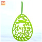 Easter Bunny Ornament with Pendant Egg Shape - Wall Decorations