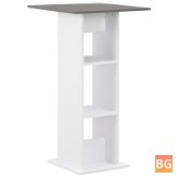 Table - White and Anthracite Gray 23.62