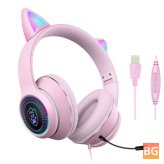 AKZ-023 Stereo Headset with Sound Card and Microphone for Gaming