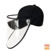 Outdoor Protective Baseball Cap with Cover - Black