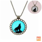 Animal Charm Necklace with Luminous Glow