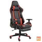 Game chair with footrest and PVC rotatable