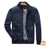 Fall-style Men’s Jacket with Zipper