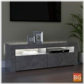 TV Cabinet with LED Lights - Gray 47.2