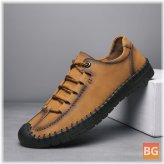 Men's Leather Lace-Up Shoes