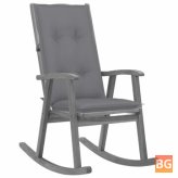 Gray Rocking Chair with Cushions