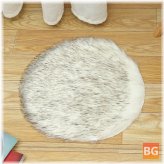 Fluffy Round Sheepskin Rug
