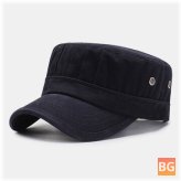 Breathable and stretchable military-style cap with adjustable sun shade - cadet hat