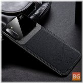 LUXURY PU Leather Mirror Glass Shockproof Protective Case for Samsung Galaxy Note 10 / Note 10 5G